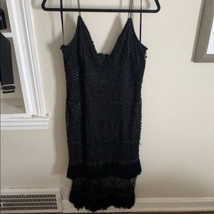 Gianni Bini Tiered Fringe Midi Dress